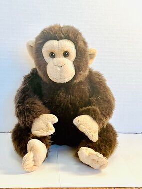 Webkinz Signature Chimpanzee Plush No Code 7.5in Missing Rear Tag WSSS2007 Ganz